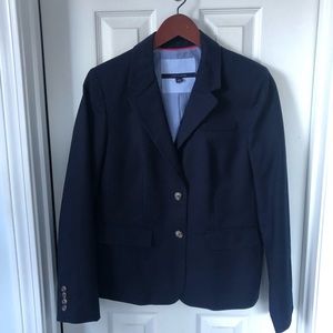 Navy Cotton Blazer